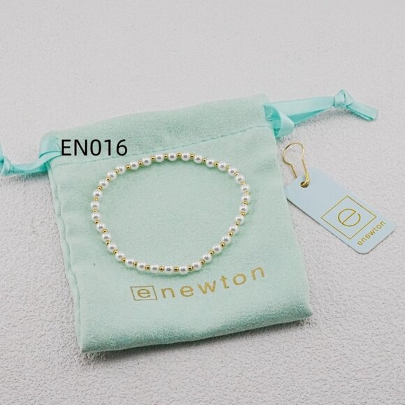 Enewton Gold Pearl & White Pearl Bracelet